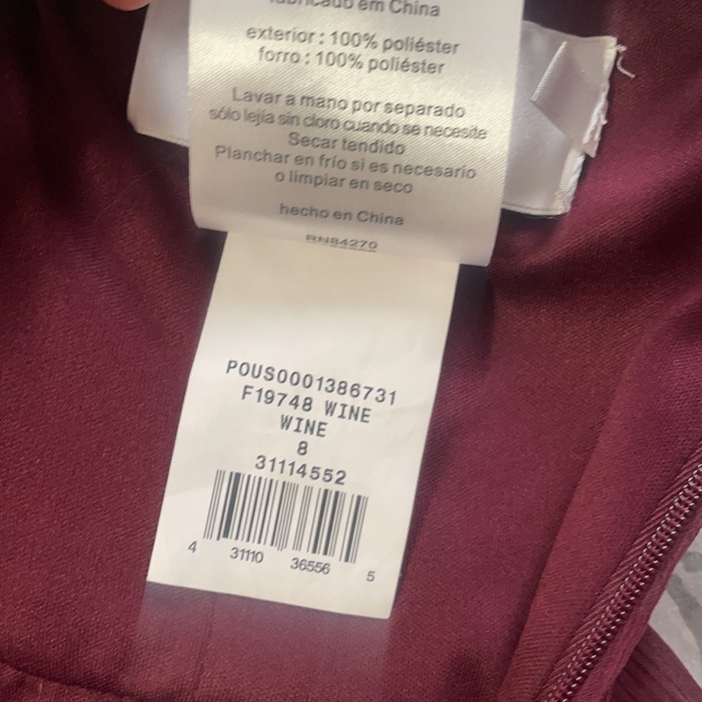 David’s Bridal Wine Bridesmaid Dress - Picture 11 of 11